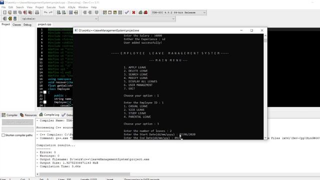 Leave Management System In C++ With Source Code | Source Code & Projects смотреть онлайн
