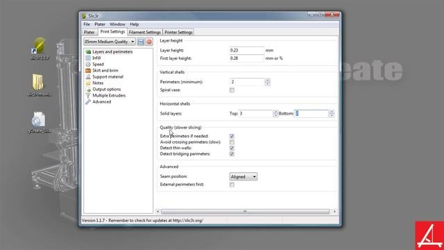 Slic3r 1.1.7 Tutorial Part 1 - Setup and Overview смотреть онлайн