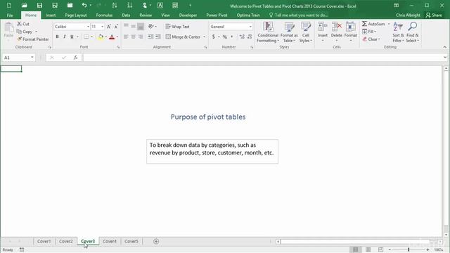 Welcome to Pivot Tables and Pivot Charts Course смотреть онлайн