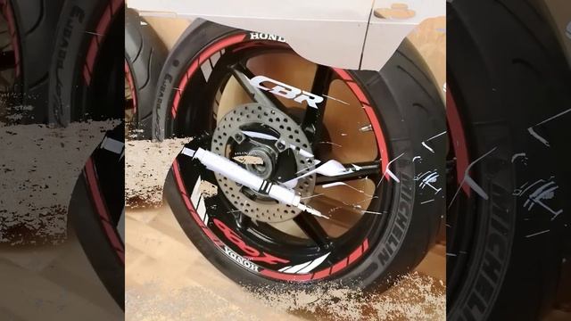 Examples Of The Work Of Stickers On Motorcycle Wheels From The Company Motoreplicals