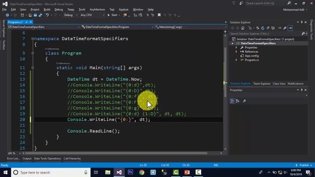 DATE TIME FORMAT SPECIFIERS IN C-SHARP (URDU / HINDI) смотреть онлайн