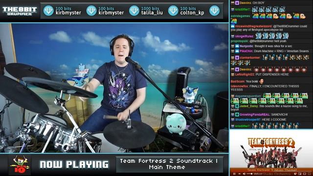 Team Fortress 2 Main Theme On Drums! смотреть онлайн