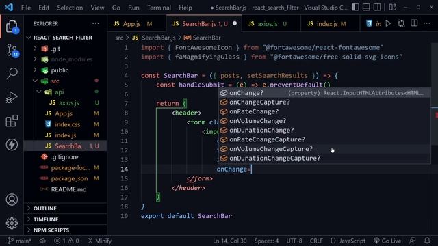 Search Filter in React JS with Search Bar in React Example смотреть онлайн