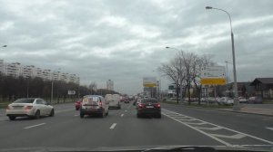 Москва. На машине по улицам Москвы.