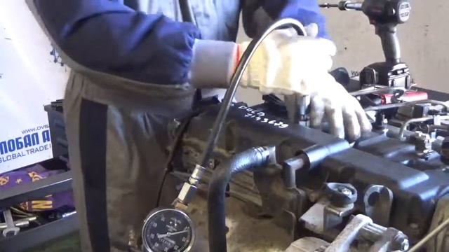 Проверка компрессии в двигателе D4CB 7143679 Sorento VGT 174 л.с смотреть онлайн