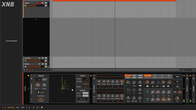 How to use the Bitwig Note Repeats device tutorial смотреть онлайн