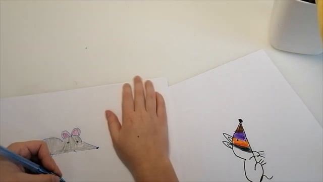 Рисуем с Мишей :) Мышка из цифр смотреть онлайн