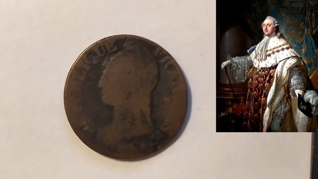 Великая Французская Революция, террор 5 сантимов 1797, обзор ( France, 5 centimes 1792 ) смотреть онлайн