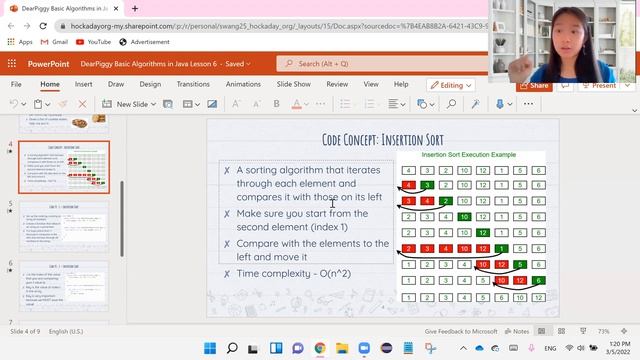 DearPiggy Basic Algorithms in Java - Intro/Concept: Insertion Sort смотреть онлайн