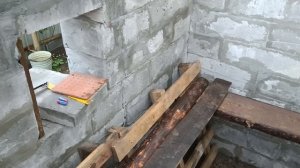 Делаем курятник из пеноблока. Часть 5. пояс из кирпича