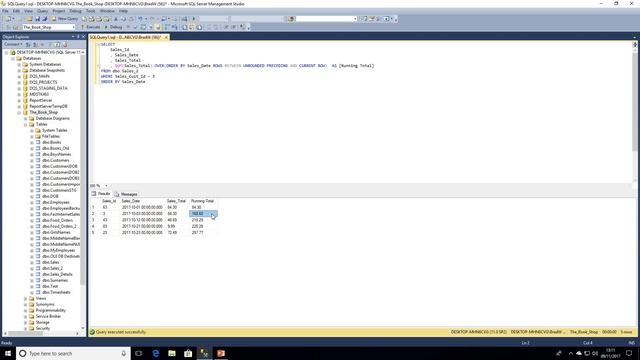 SQL Tutorial - Window Functions - Calculate Running Totals, Averages смотреть онлайн
