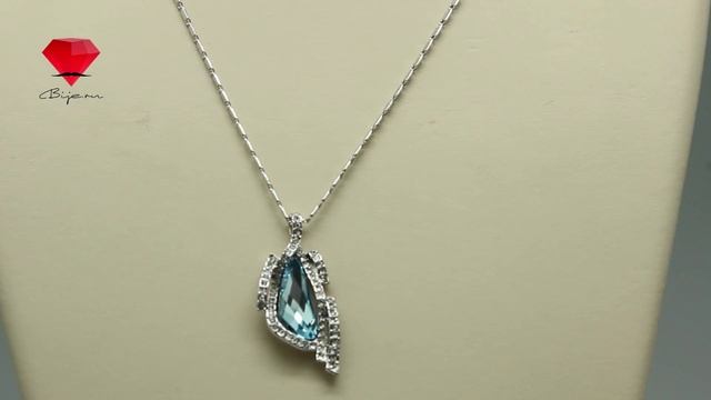 Bije.ru: Подвеска с покрытием белым золотом и кристаллами Swarovski Baylee (Бейли) смотреть онлайн