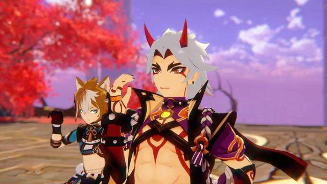 【MMD Genshin Impact】 Scream 【Arataki Itto And Gorou】