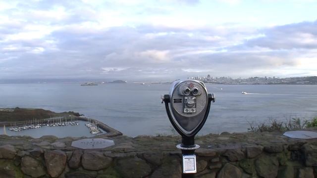 California San Francisco Дорога в Бадэга Бэй Золотые Ворота смотровая площадка смотреть онлайн