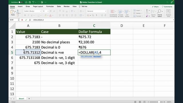 Dollar Formula in Excel | 3 Quick Steps | Excel Tutorial смотреть онлайн