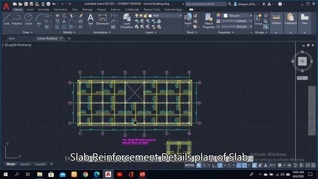 School Building | Two Storey | 4 Rooms | AutoCAD Full Explanation-Architecture and Structure Drawin смотреть онлайн