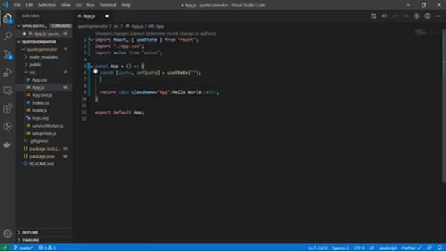 Simple Quote Generator In React Using Quote API смотреть онлайн