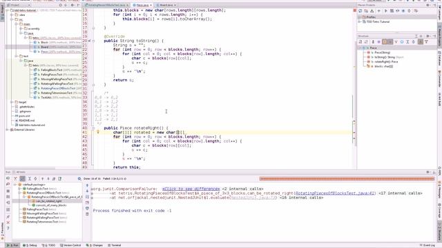 TDD Tetris in Java #2: Rotating Pieces of Blocks смотреть онлайн