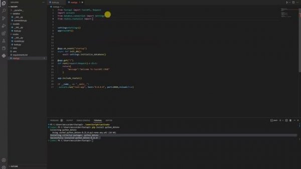 FastAPI CRUD Todo application