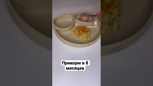 Вот такой вариант ужина у моей дочки в 8 месяцев #дети#прикорм#самоприкорм#материнство