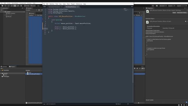 Unity C# - How to get the mouse position смотреть онлайн