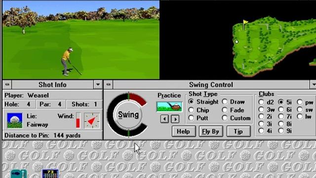 Microsoft Golf 1.0 - Wacky Sounds смотреть онлайн