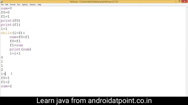 python fibonacci series. fibonacci series in python. смотреть онлайн
