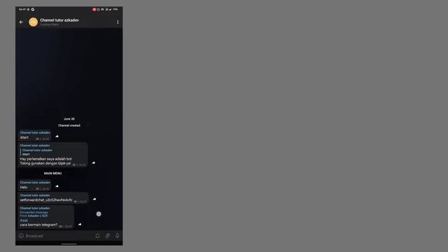 Cara setting bot telegram Auto post Channel / auto forward message Channel #azkadev #telegram смотреть онлайн