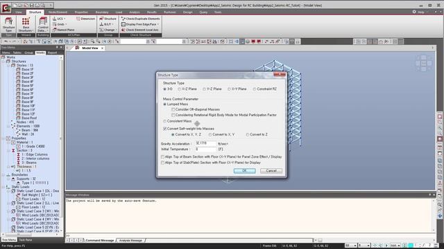 Reinforced concrete building Design Tutorial in midas GEN смотреть онлайн