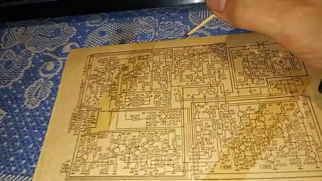 Магнитофон Томь (Квазар) 303. Элементы регулировок на платах усилителей. смотреть онлайн