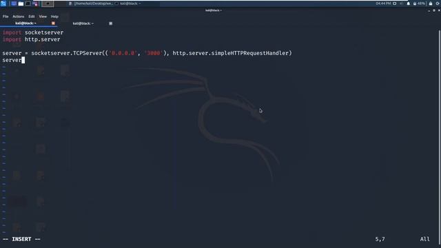 Make your Own Webserver In Just 5 lines | SimpleHTTPServer using python kali Linux смотреть онлайн