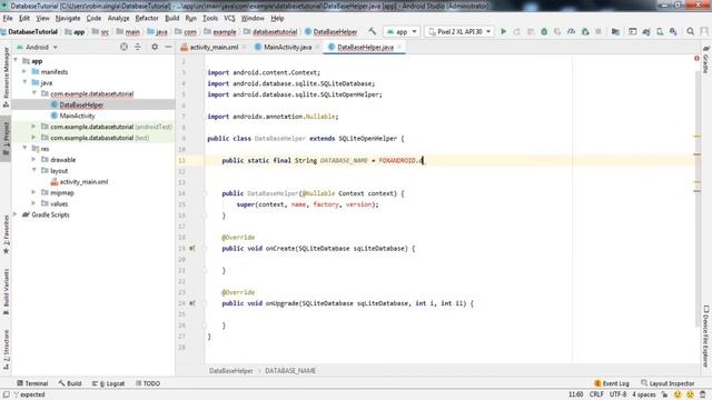 Android SQLite Database Tutorial || How to create Database and Table in Android studio project || # смотреть онлайн