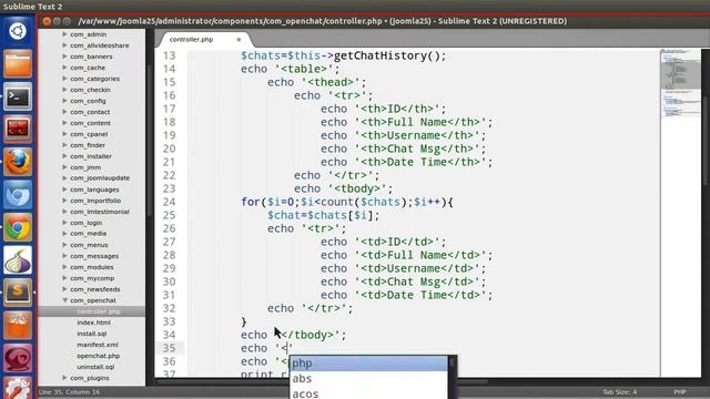 Joomla 2.5 Custom Component Development - Ep 28 Create Open Chat Joomla 2.5 Component Part 16 смотреть онлайн
