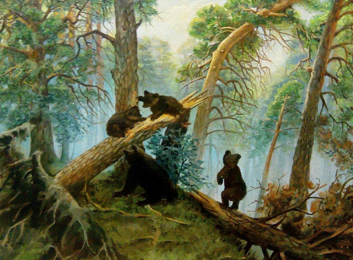 Три медвежонка в ХМАО сломали картину Шукшина.