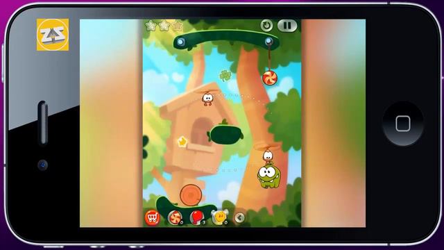 Cut the Rope 2 - Game+Cheat Walkthrough Vol 1 ( Part 4 ) - The Forest! 3 Stars! (iOS, Android) смотреть онлайн