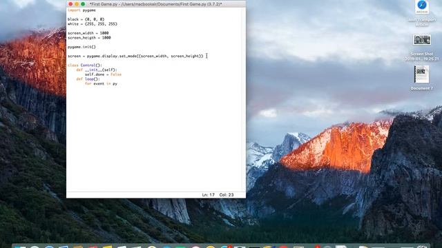 Creating a game with Pygame and Python - Starting the game window - Part 1 смотреть онлайн