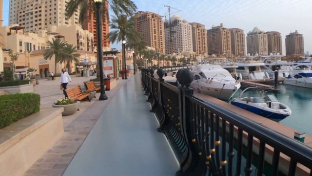 Doha- The Pearl, Катар- Искусственный остров "Жемчужина Катара" смотреть онлайн