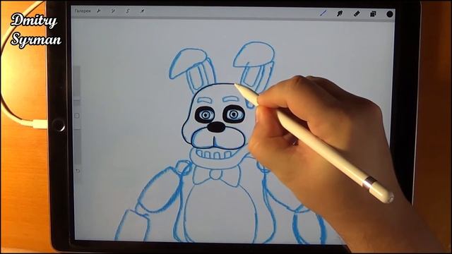 How to draw Bonnie, FNAF, Как нарисовать Бонни смотреть онлайн