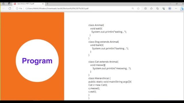 Hierarchical inheritance in java with example | Object-Oriented Programming смотреть онлайн