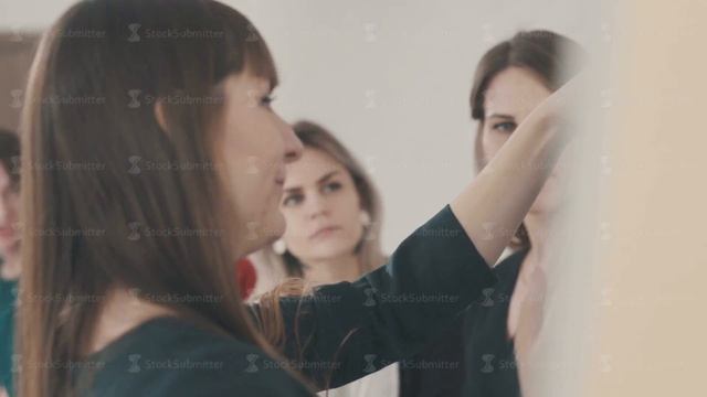 Textiles class. Fashion Clothing Design Drawing concept смотреть онлайн