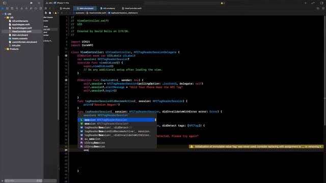 How To Capture NFC Tag UID in Swift (2020, IOS, Xcode) смотреть онлайн