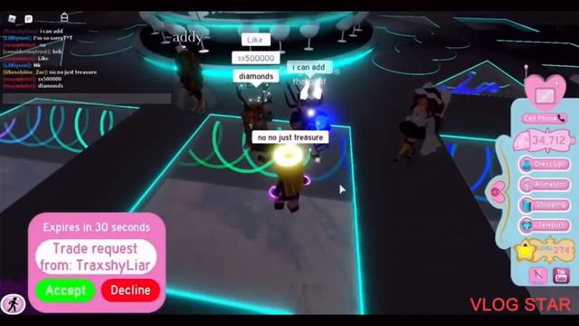 Pretending to be a noob with a halo in trading! | Roblox Royale high смотреть онлайн