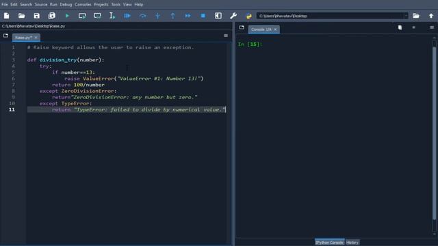 25. Raise in Python Example || Raise Statement Exception Handling Python Programming Tutorial смотреть онлайн