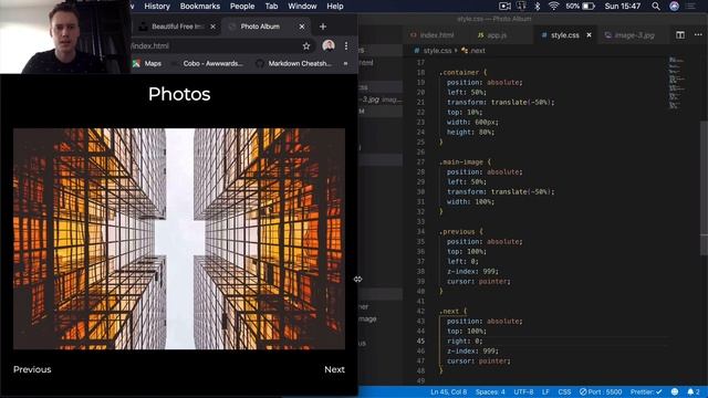 Create A Photo Browser With Vanilla JavaScript смотреть онлайн