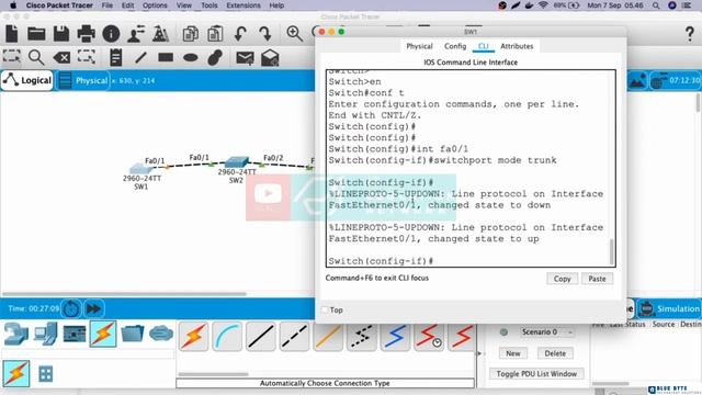 Networking Tutorial with Cisco CCNA 200-301 - 52 - Create topology for vtp смотреть онлайн