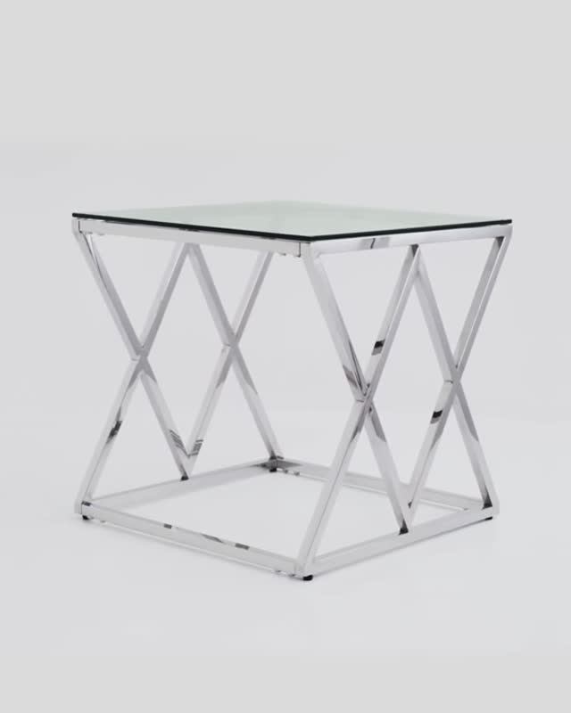 Журнальный стол 55*55 ИНСИГНИЯ. Компактный журнальный столик с изящным каркасом смотреть онлайн