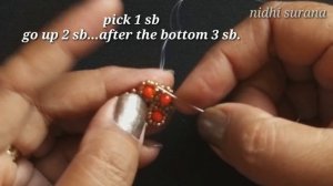 ⚜️How to make Earrings with Crystal & Seed beads