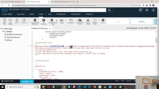 Alexa skills - Multi-value slots in python смотреть онлайн