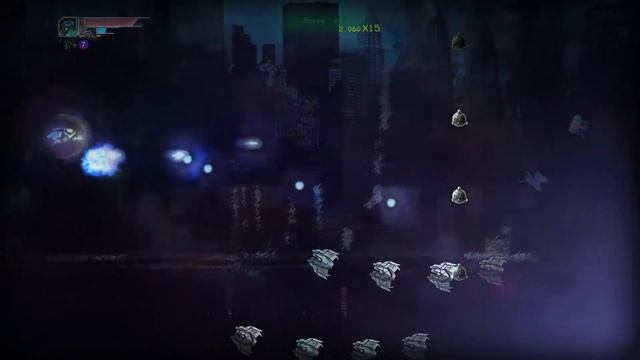 Cyberpunk 3776 DEMO - Gameplay (arcade shoot-em-up) смотреть онлайн