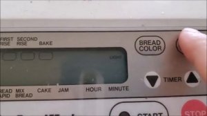 Hitachi HB-301 BreadMaster Bread Maker Buttons